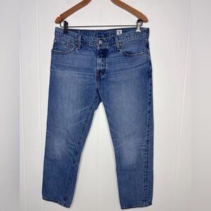 Levi’s 501 CT Selvedge Jeans White Oak Cone Button Fly Womens Tag 31 fits 34x26